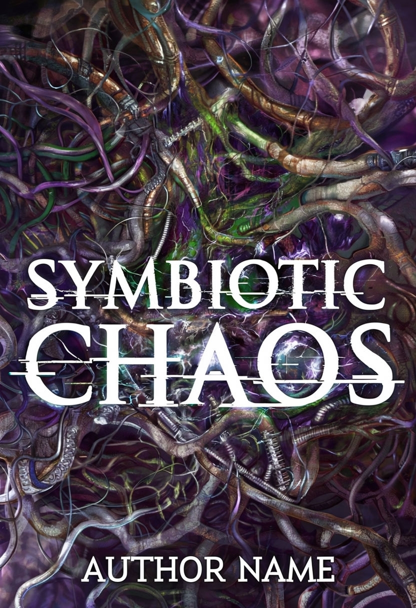 Intense Abstract eBook Cover for Symbiotic Chaos by Author Name