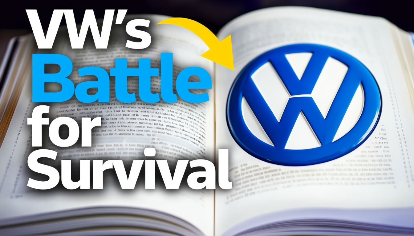 VW's Battle for Survival YouTube Thumbnail Design Social Media Post