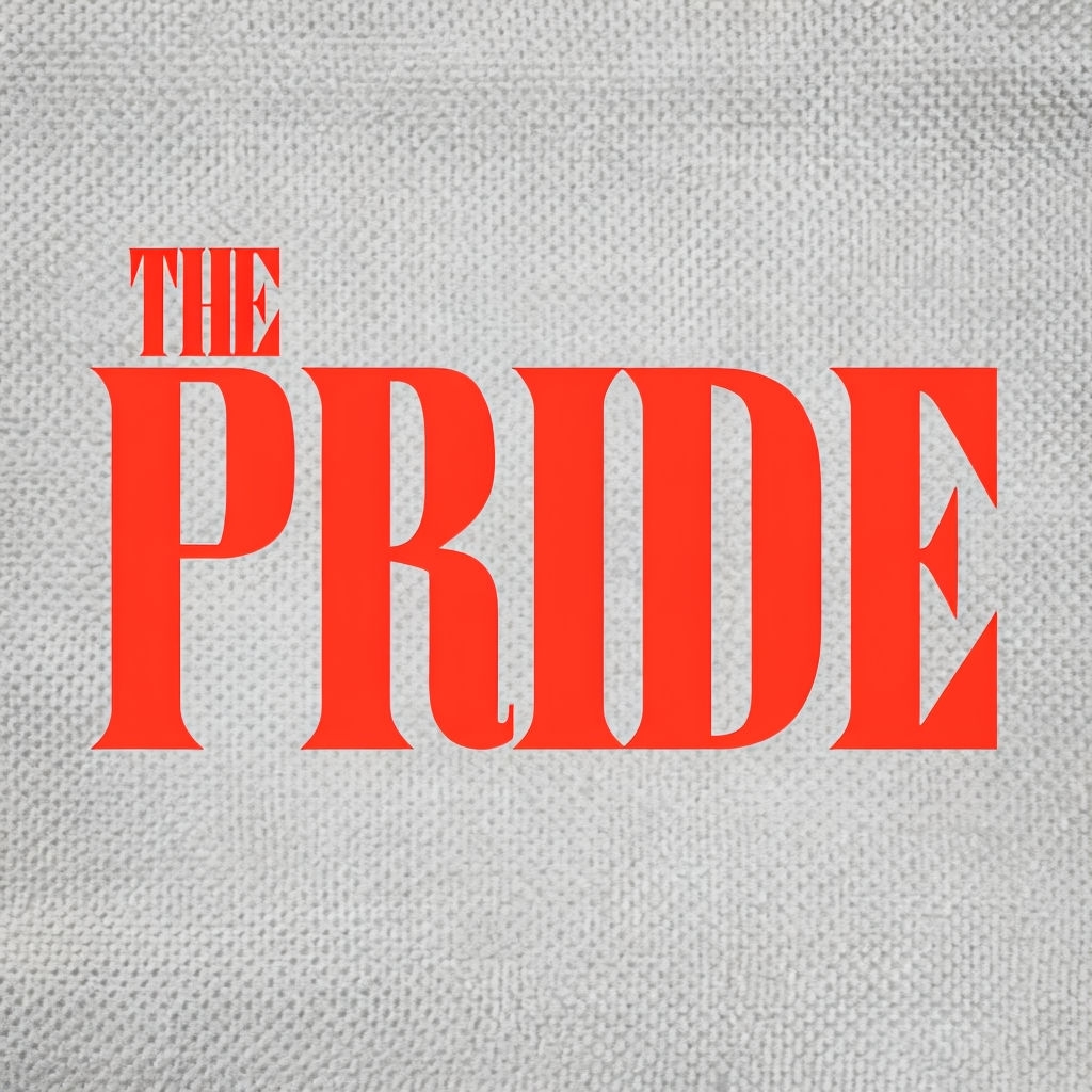 Bold Red Typography Logo Design for The Pride