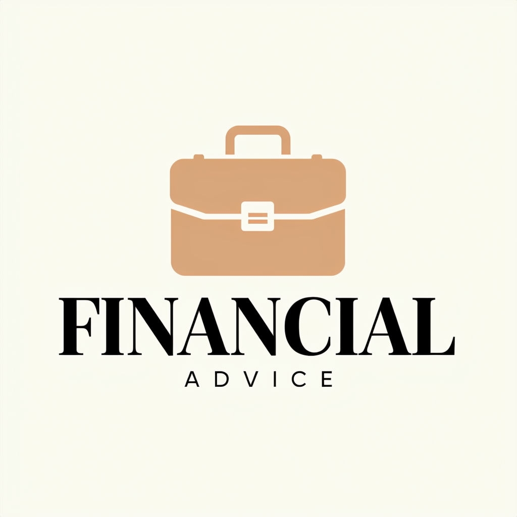 Minimalist Financial Advice Briefcase Logo