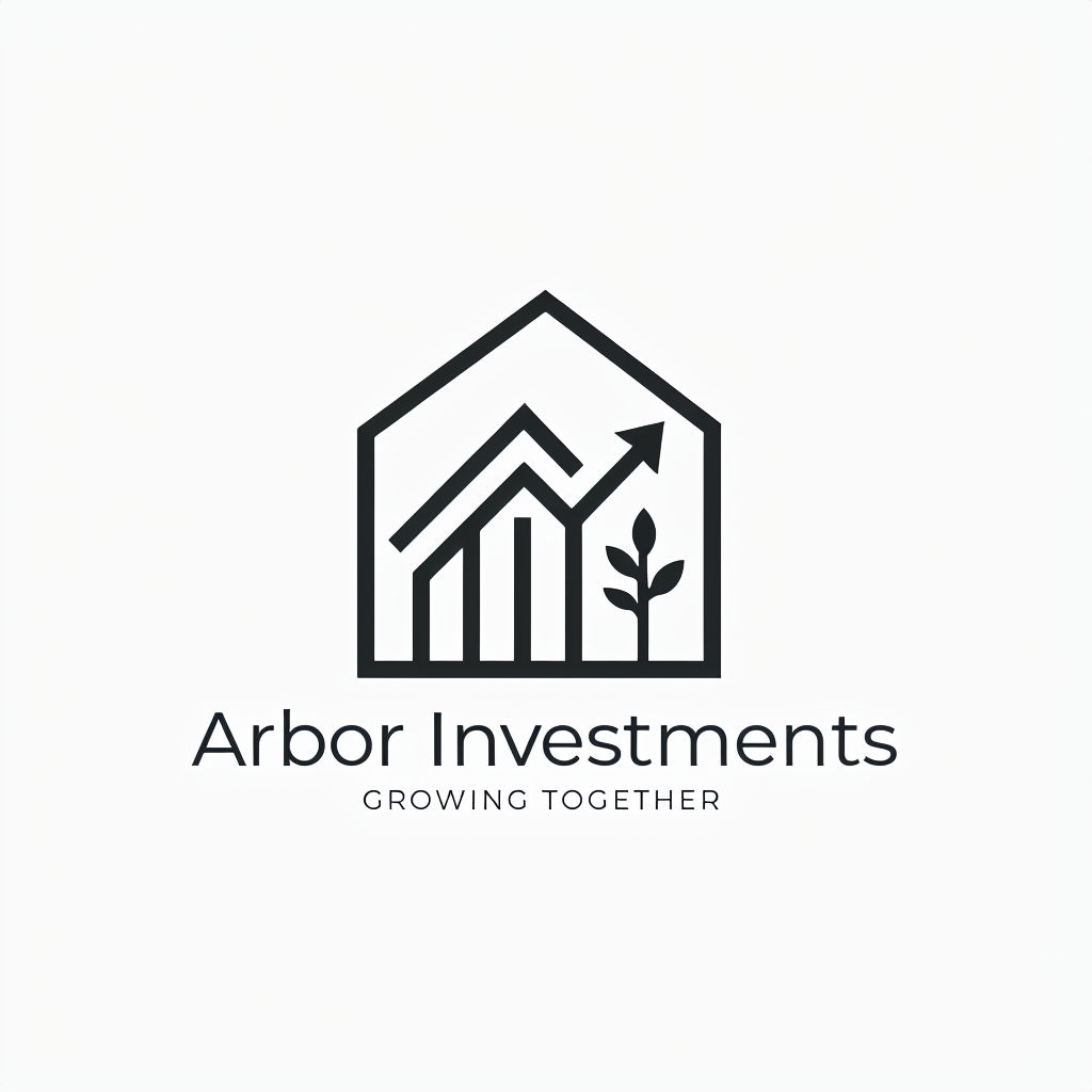 Modern Minimalist Arbor Investments Eco-Friendly Logo