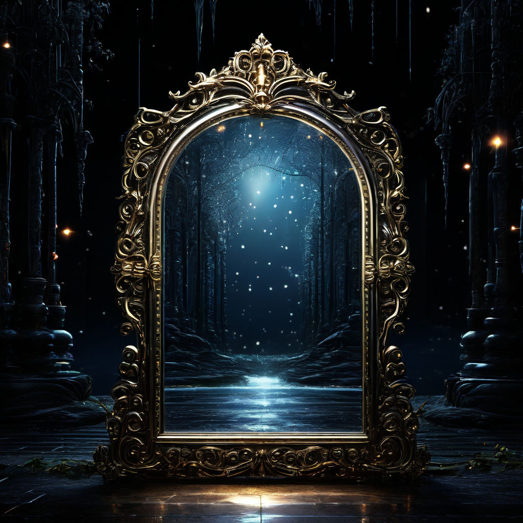 [The screen fades to black with the title "The Enchanted Mir... by Sk