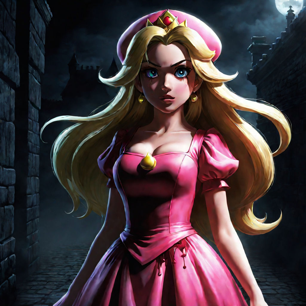 stylish young Princess Peach of 18 Years of world Mario Bros