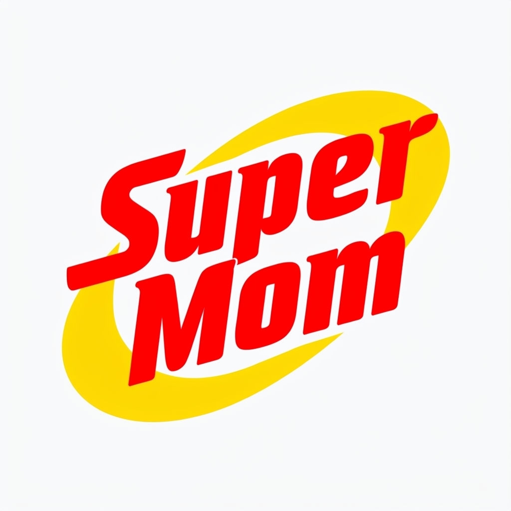 Bold Super Mom Typography with Dynamic Graphic Mug