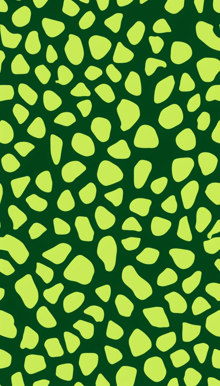 Intricate Abstract Green Leaf Pattern Design Phone Case Cover