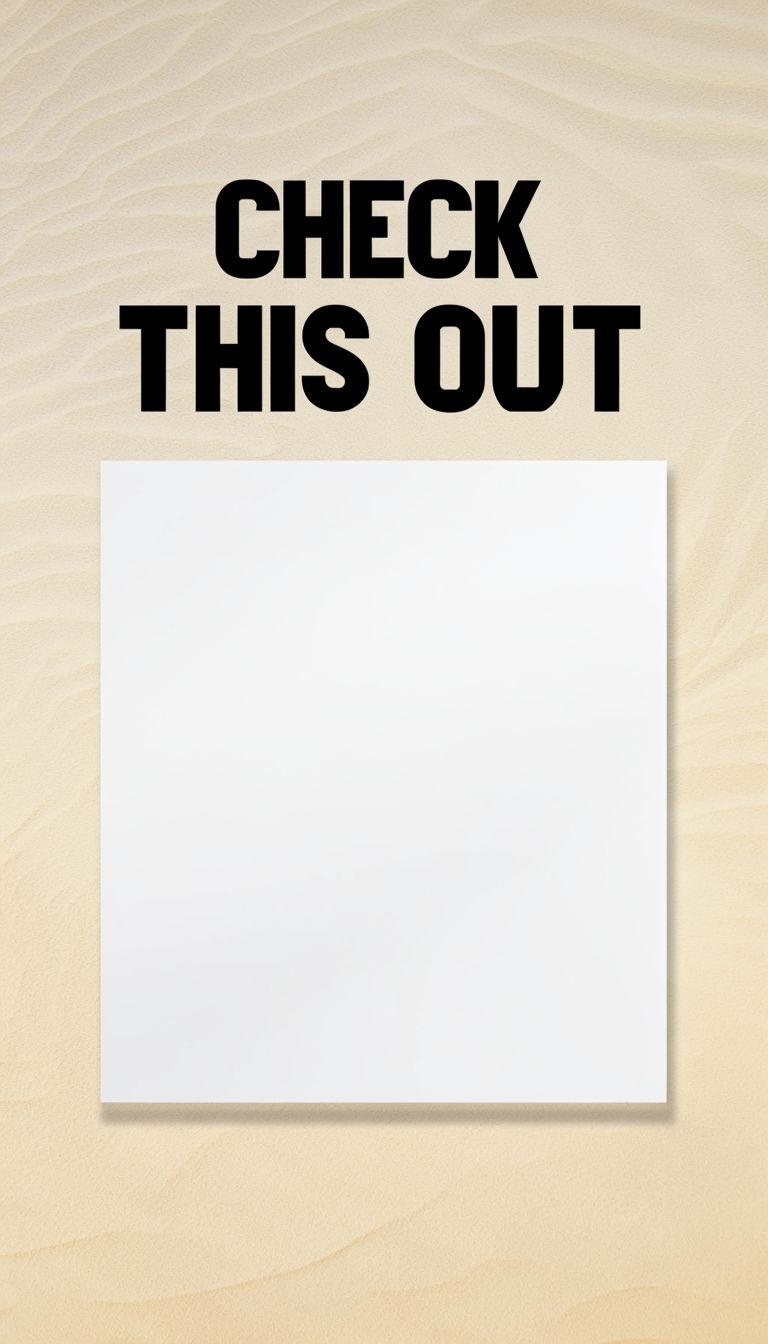 Bold and Minimalist Check This Out Story Template Design Social Media Post