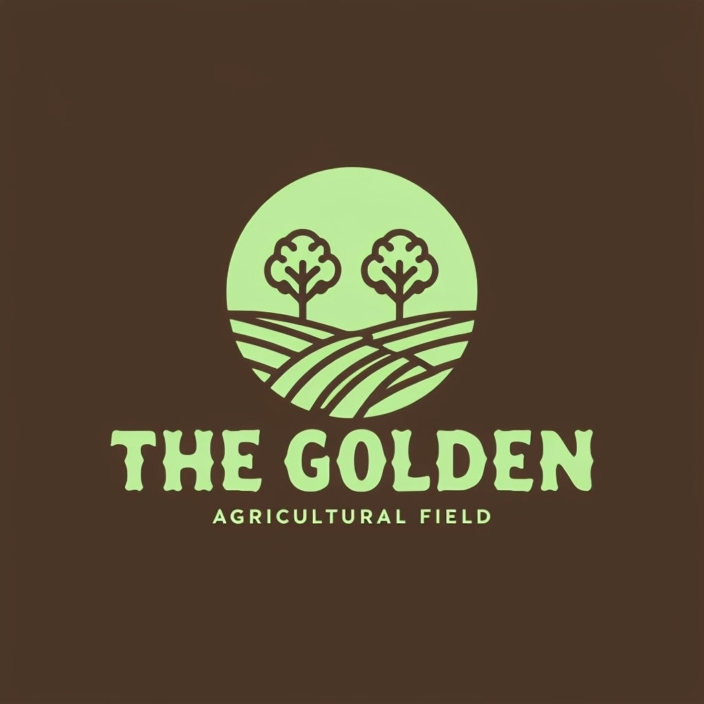Minimalist Light Green Trees Logo for Agricultural Branding