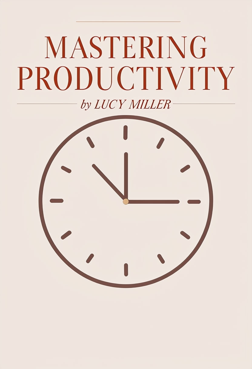 Elegant Mastering Productivity EBook Cover Design by Lucy Miller