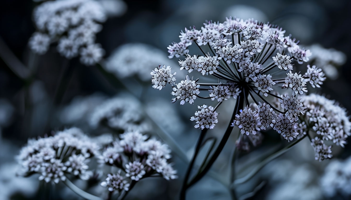 Delicate Floral Cluster Close-Up with Bokeh Background Image Virtual Backgrounds