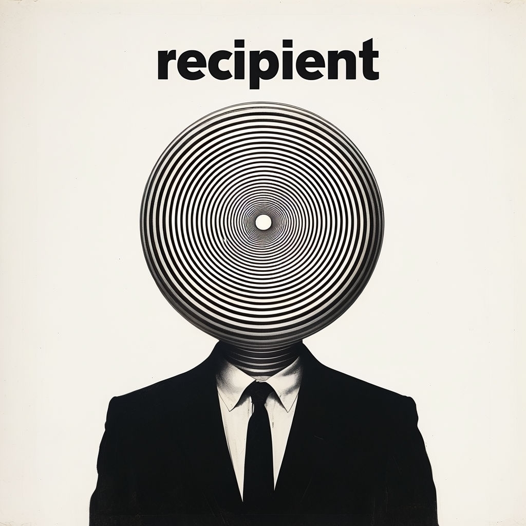 Hypnotic Minimalist Recipient Design with Abstract Circles Spotify Album Cover