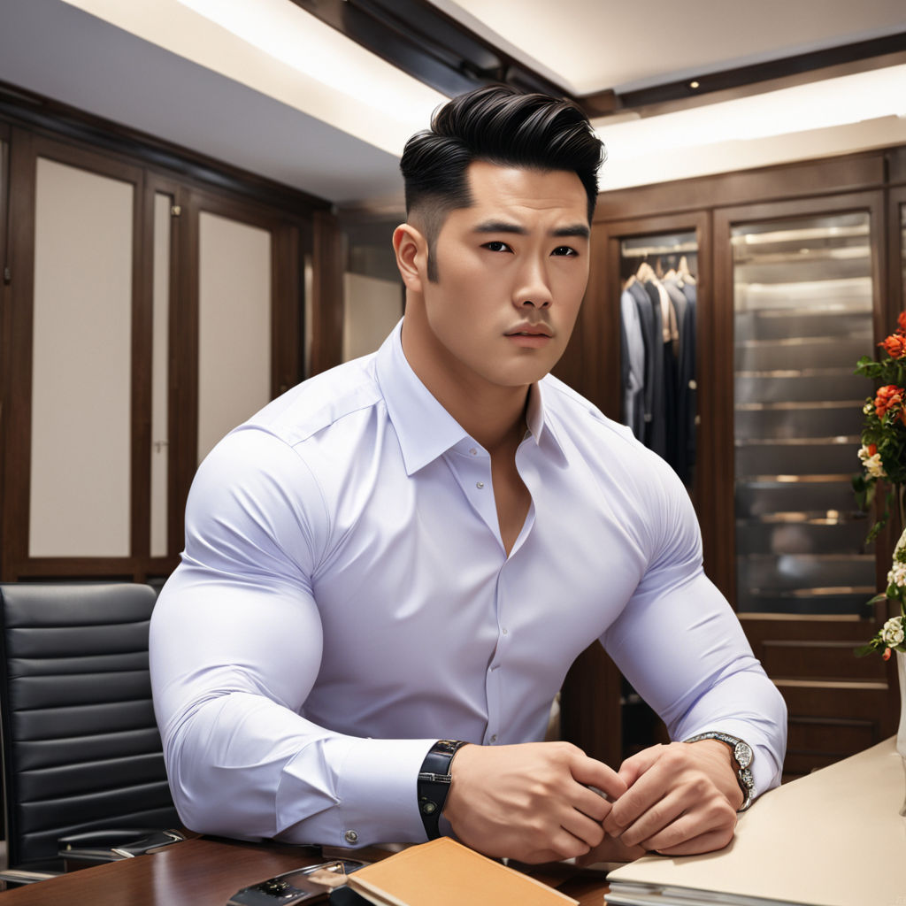 photo of a handsome guy korean upper body till head white shirts