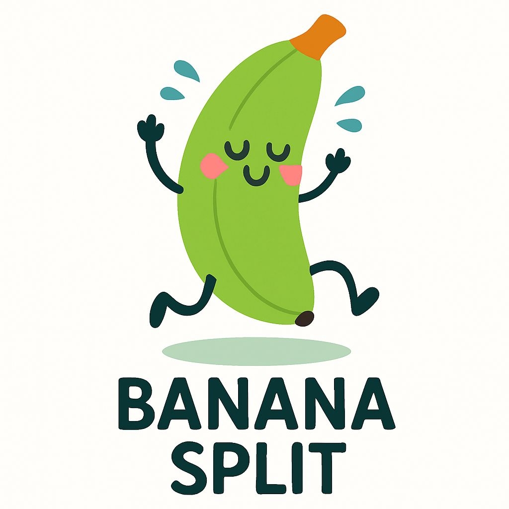 Cheerful Cartoon Banana with Playful Expression Sticker
