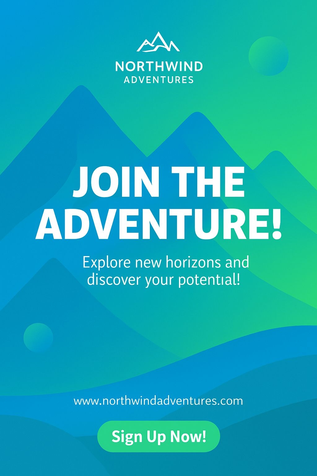 Join the Adventure! Explore Horizons with Northwind Adventures Flyer