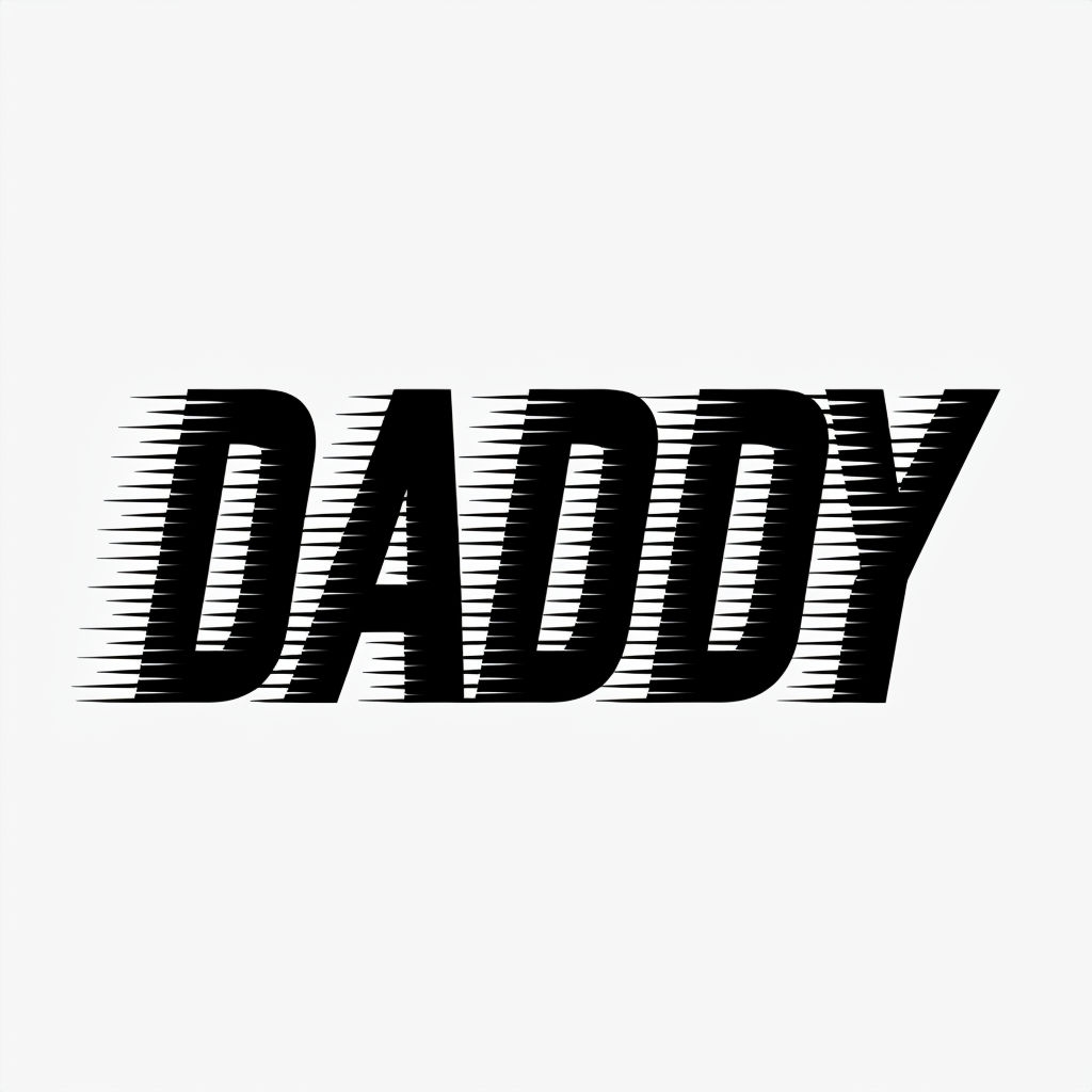 Bold Minimalist Daddy Typography Design for Hats