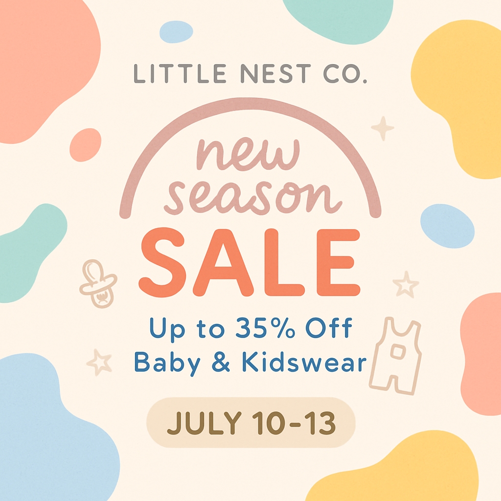 Little Nest Co. New Season Baby and Kidswear Sale Banner Ads