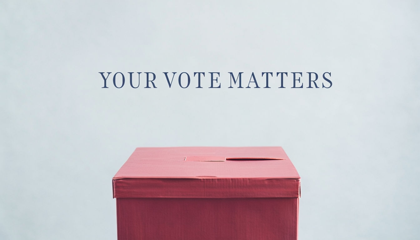 Your Vote Matters Modern Election Awareness Poster