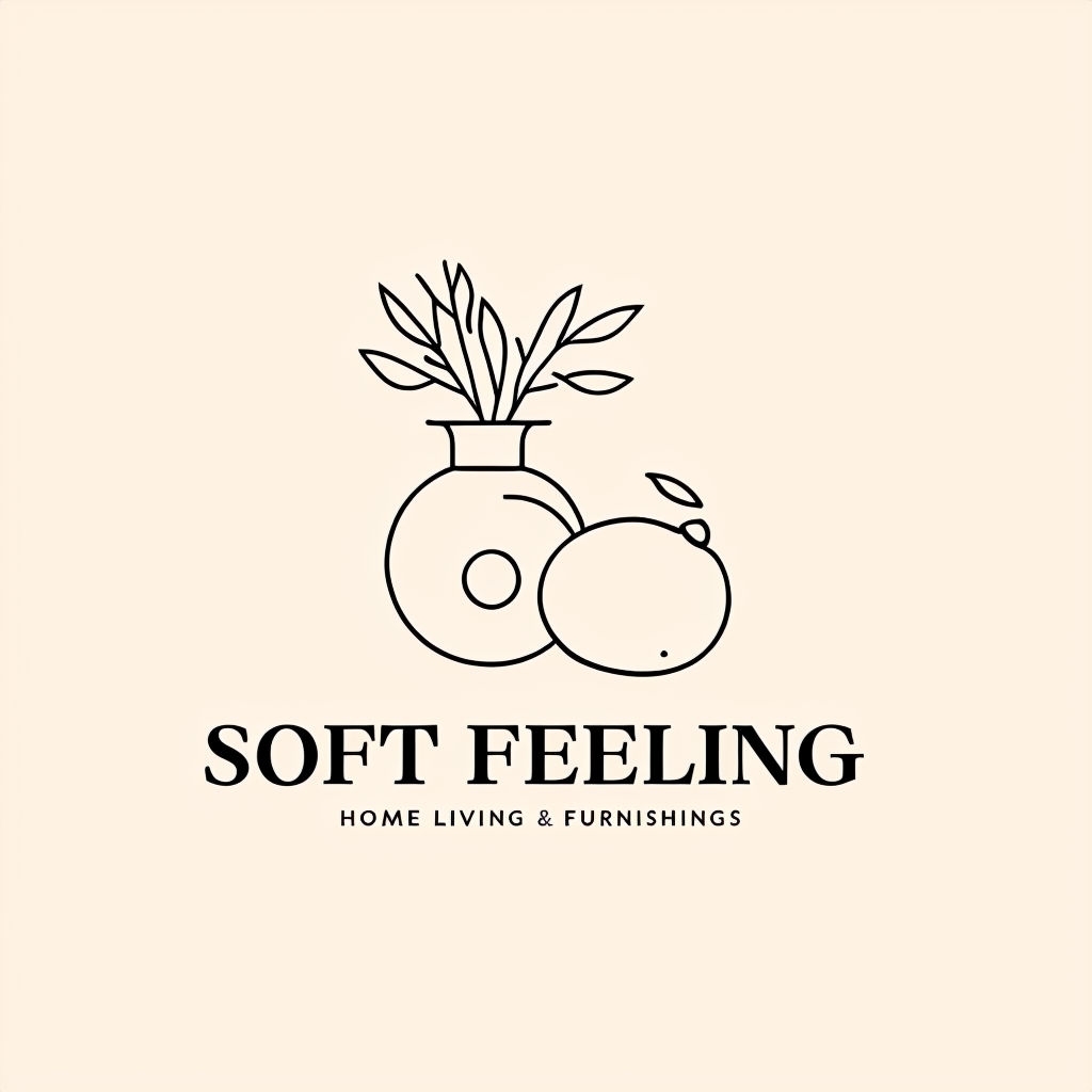 Elegant Minimalist Soft Feeling Logo for Home Living Brand