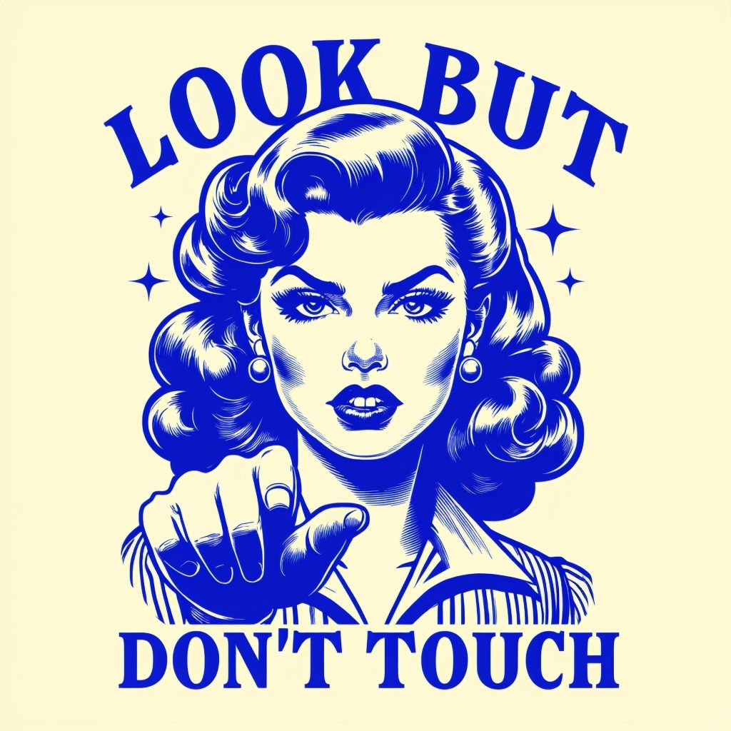 Retro Comic Style Woman Illustration T-Shirt