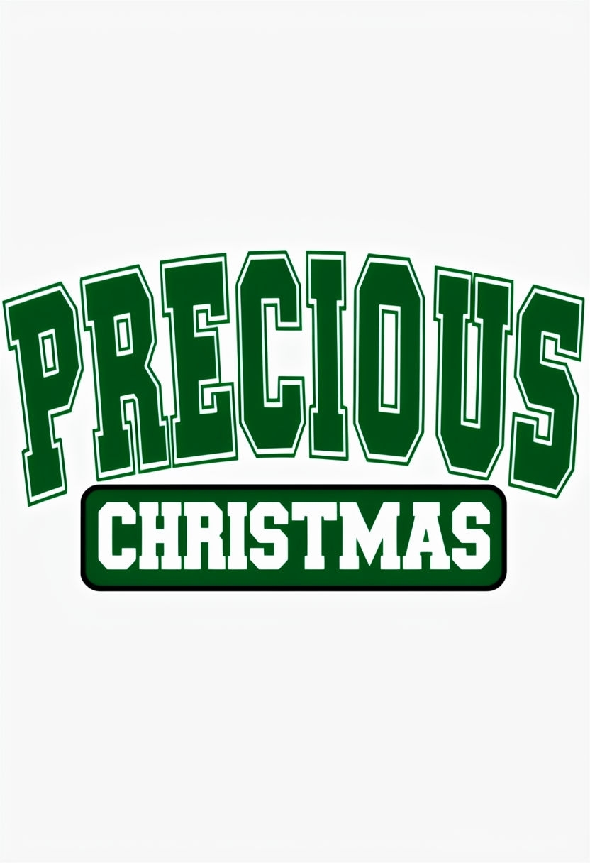 Bold Precious Christmas Typography T-shirt