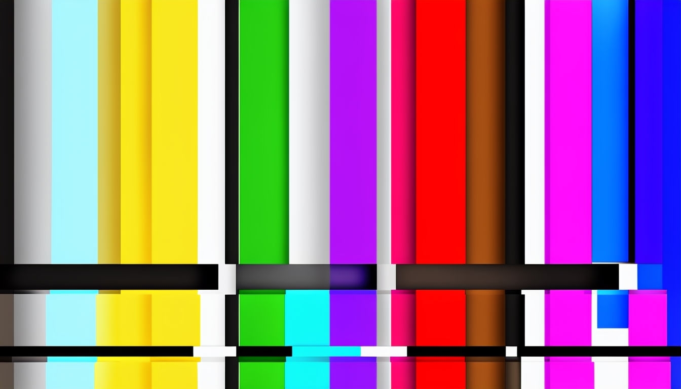 Vivid Abstract Colorful Bars Pattern for Dynamic Virtual Backgrounds