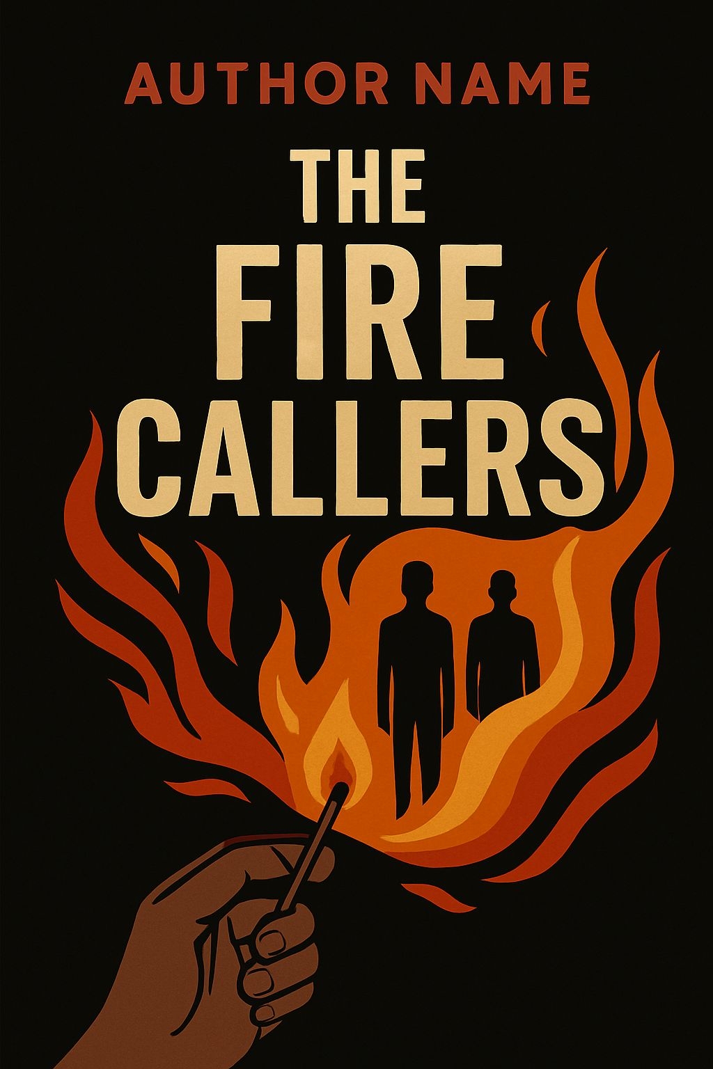 The Fire Callers Dramatic Minimalist EBook Cover Design