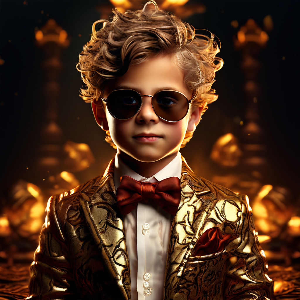 Please create a 3d ultra high resolution image of rich boy b&mldr; by