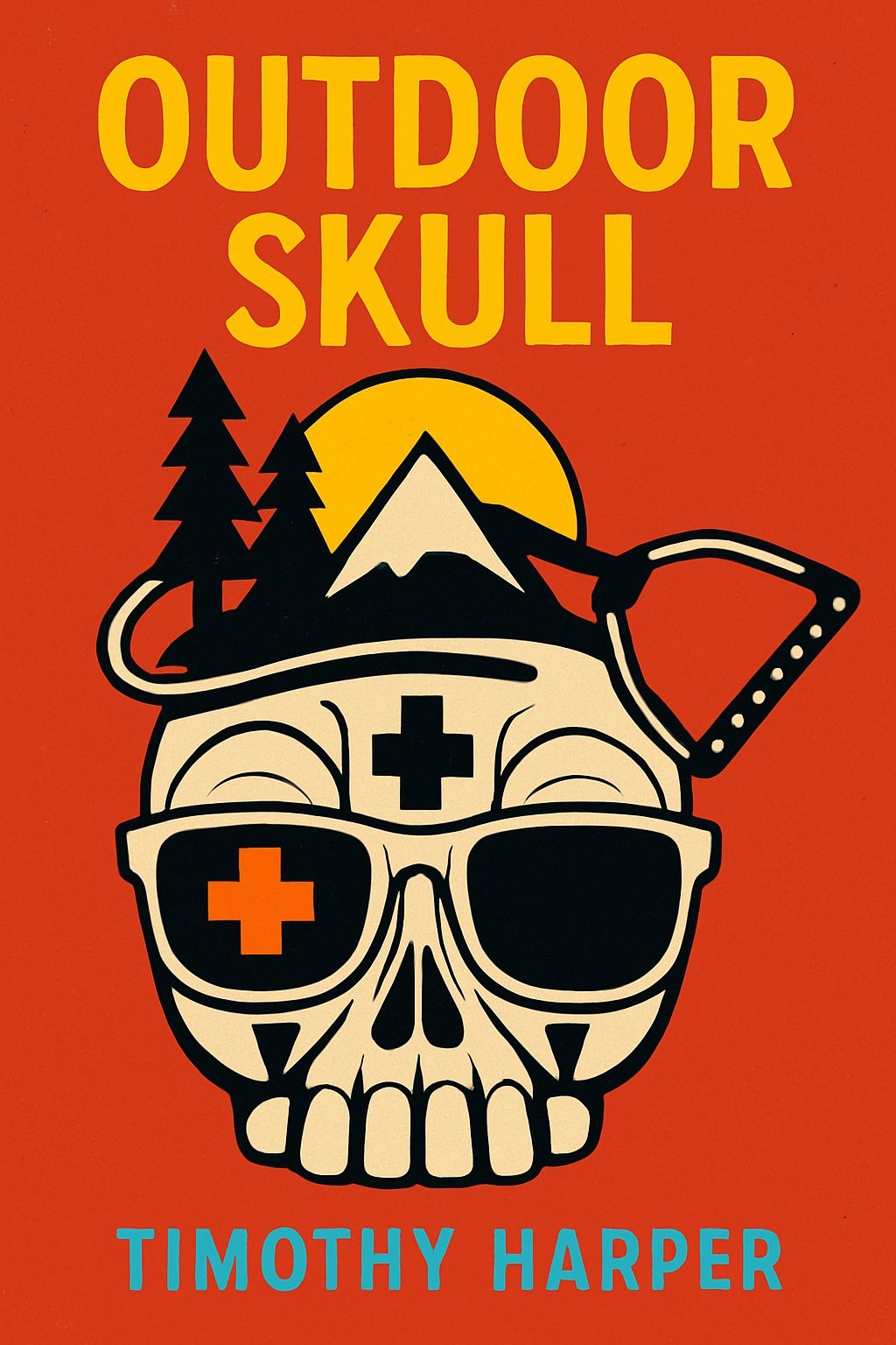 Outdoor Skull Graphic Design Book Cover by Timothy Harper EBook Cover