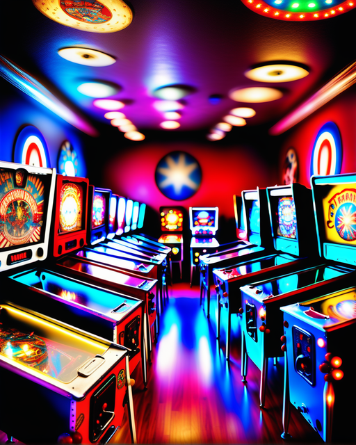 Photo of a stunning room with hundreds of pinball machines l... by ...