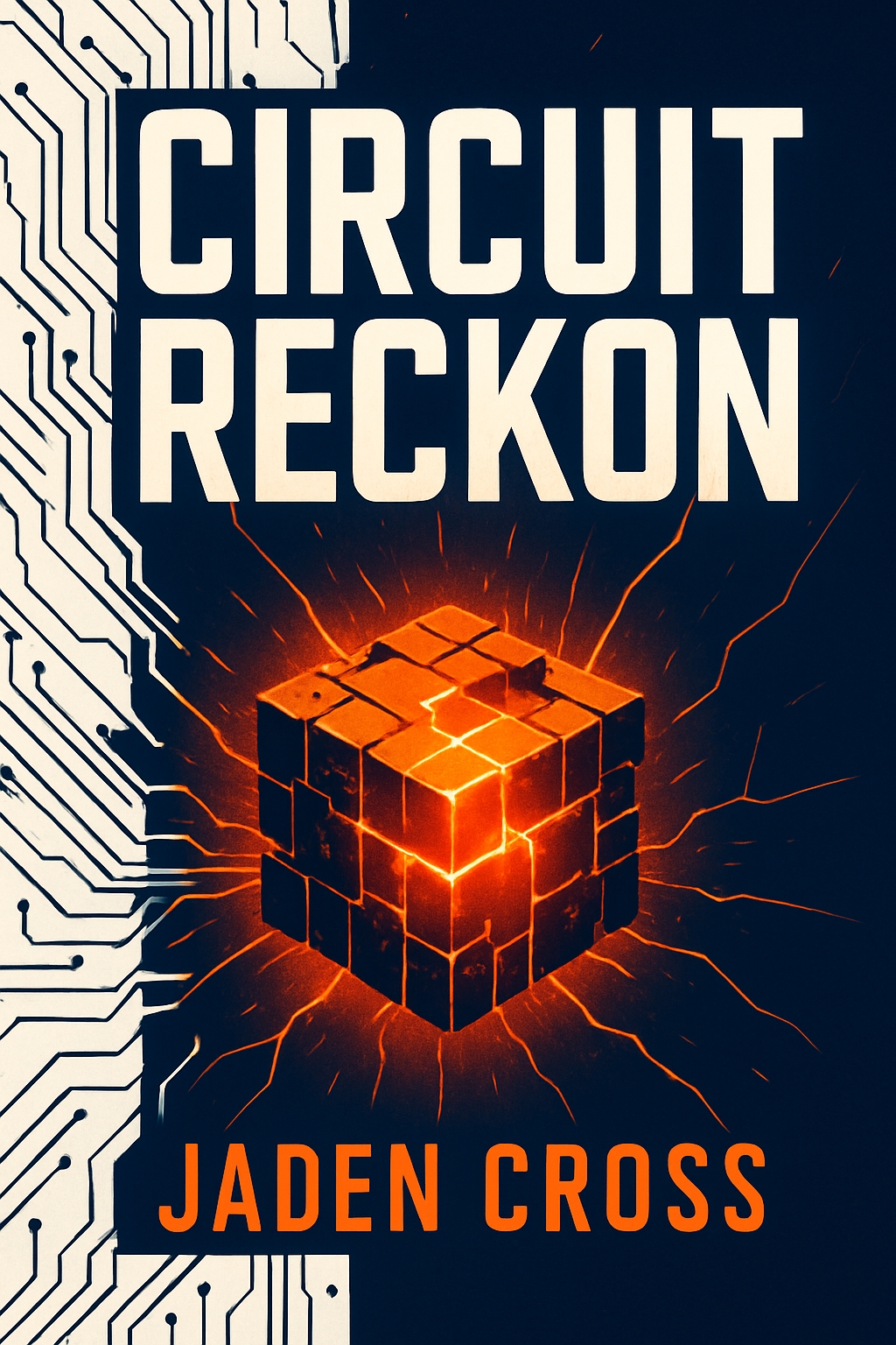 Futuristic Circuit Reckon EBook Cover Design by Jaden Cross