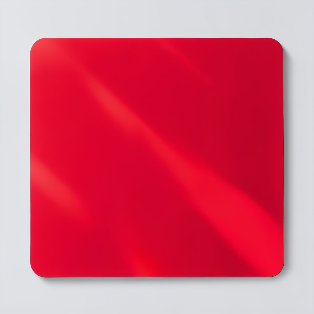 Vibrant Raspberry Red Glossy Mouse Pad Mockup