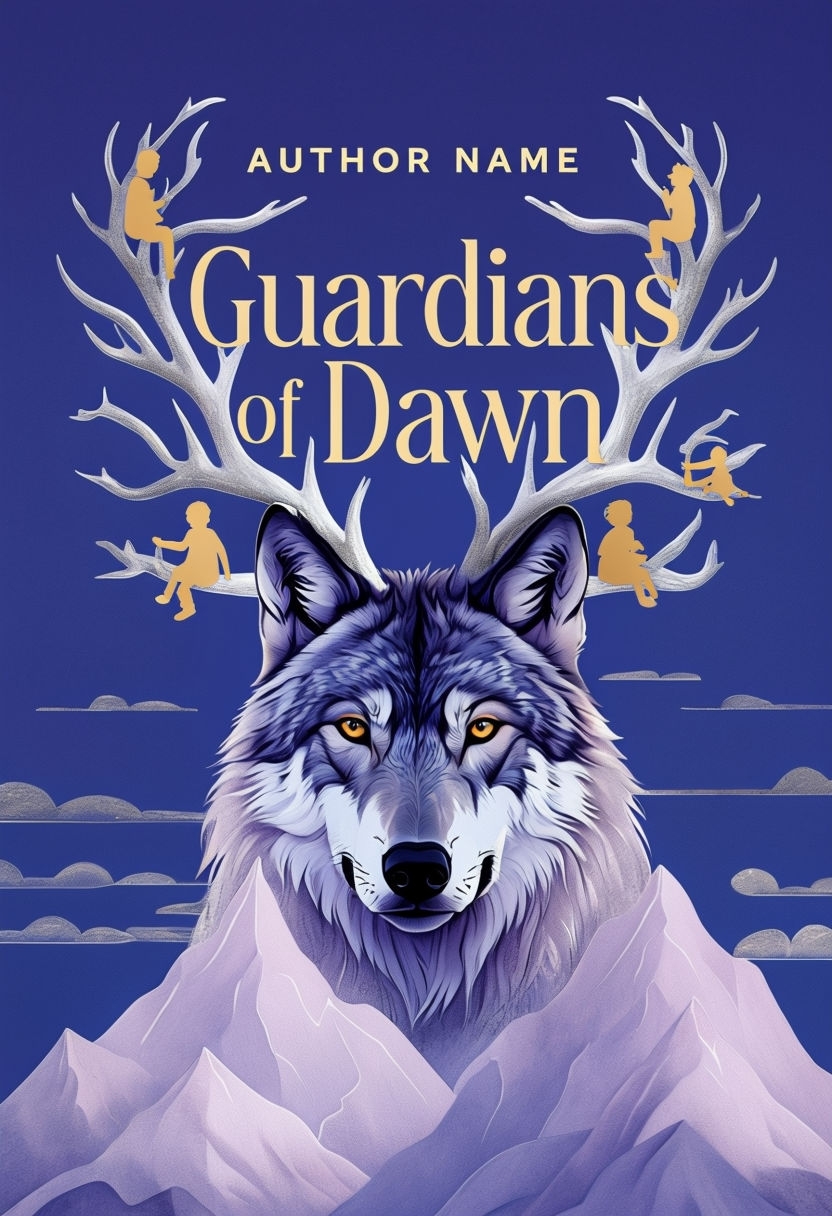 Guardians of Dawn Majestic Wolf and Children EBook Cover