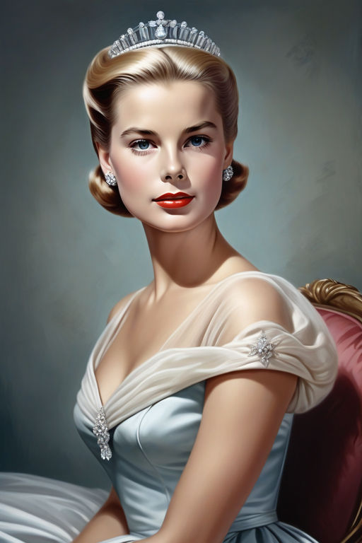 Portrait of Grace Kelly posing as Princess Sissi by Daniela Avalon ...