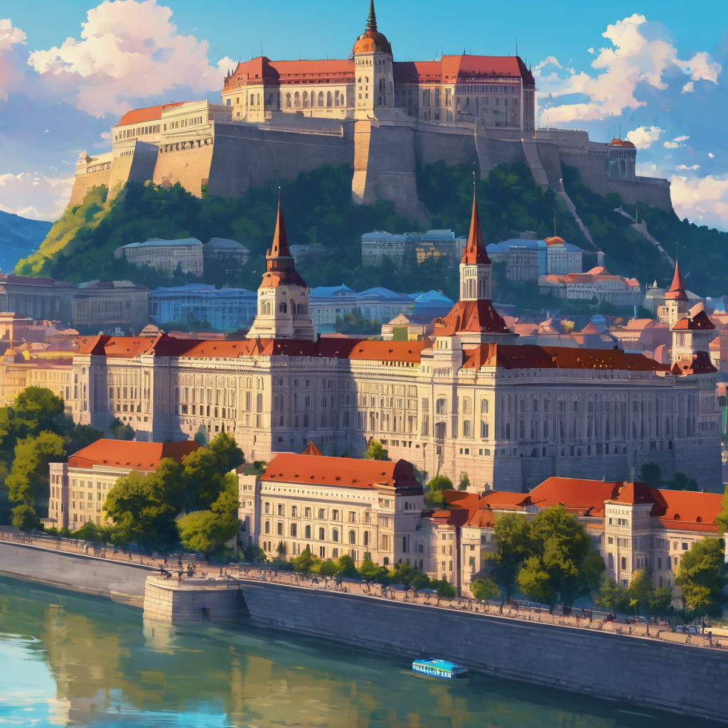 Buda castle budapest anime style by Abdullah_89@hotmail.de - Playground