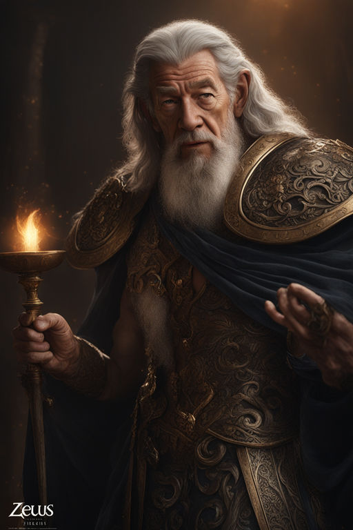 Ian McKellen as Zeus from Disney's Hercules by Ricardo Ribeiro - Playground