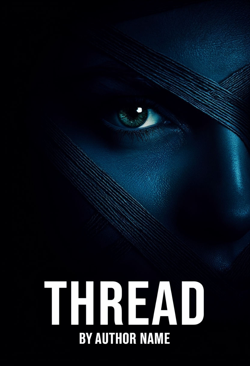 Intense Blue-Green Eye with Threads EBook Cover