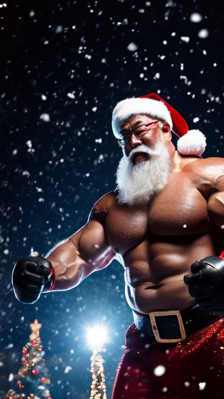 muscle santa