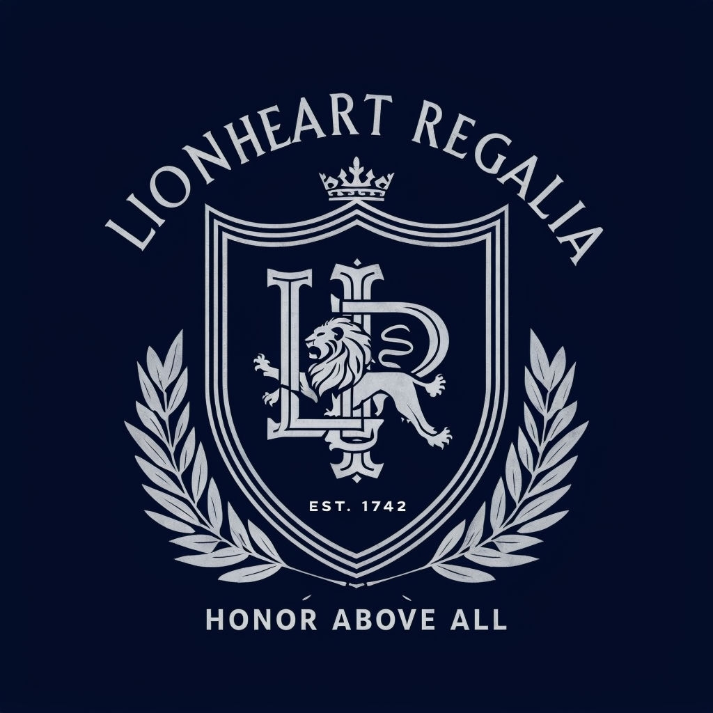 Regal LR Monogram Emblem with Lion and Olive Branches Sticker
