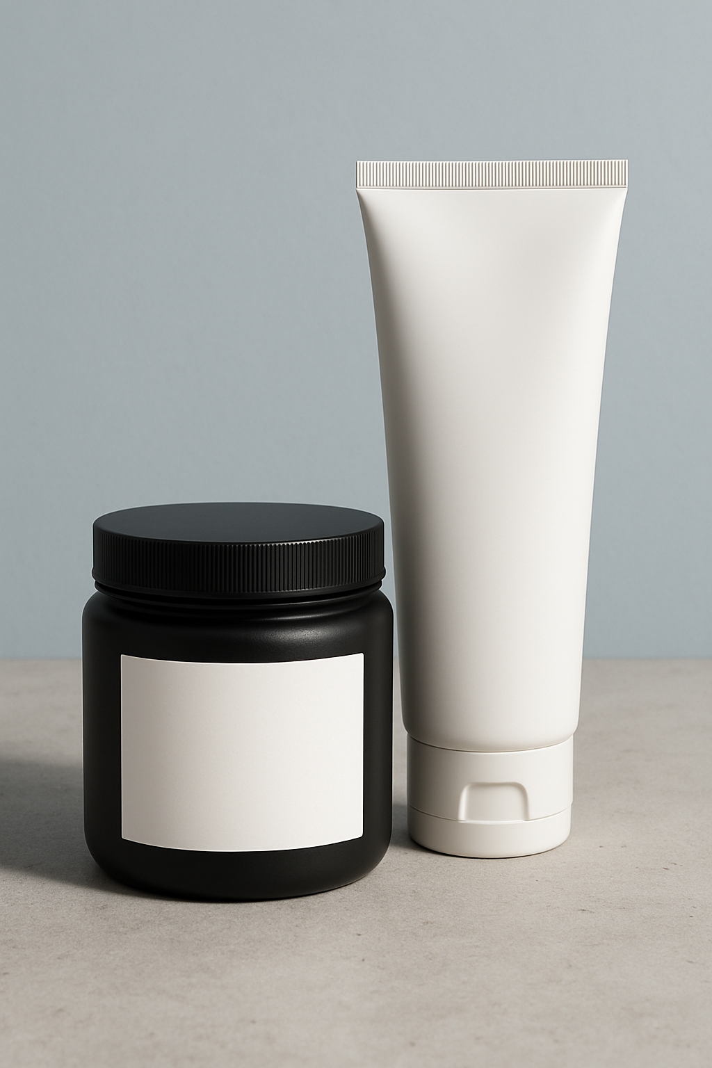 Elegant Minimalist Product Photography Mockup of Containers