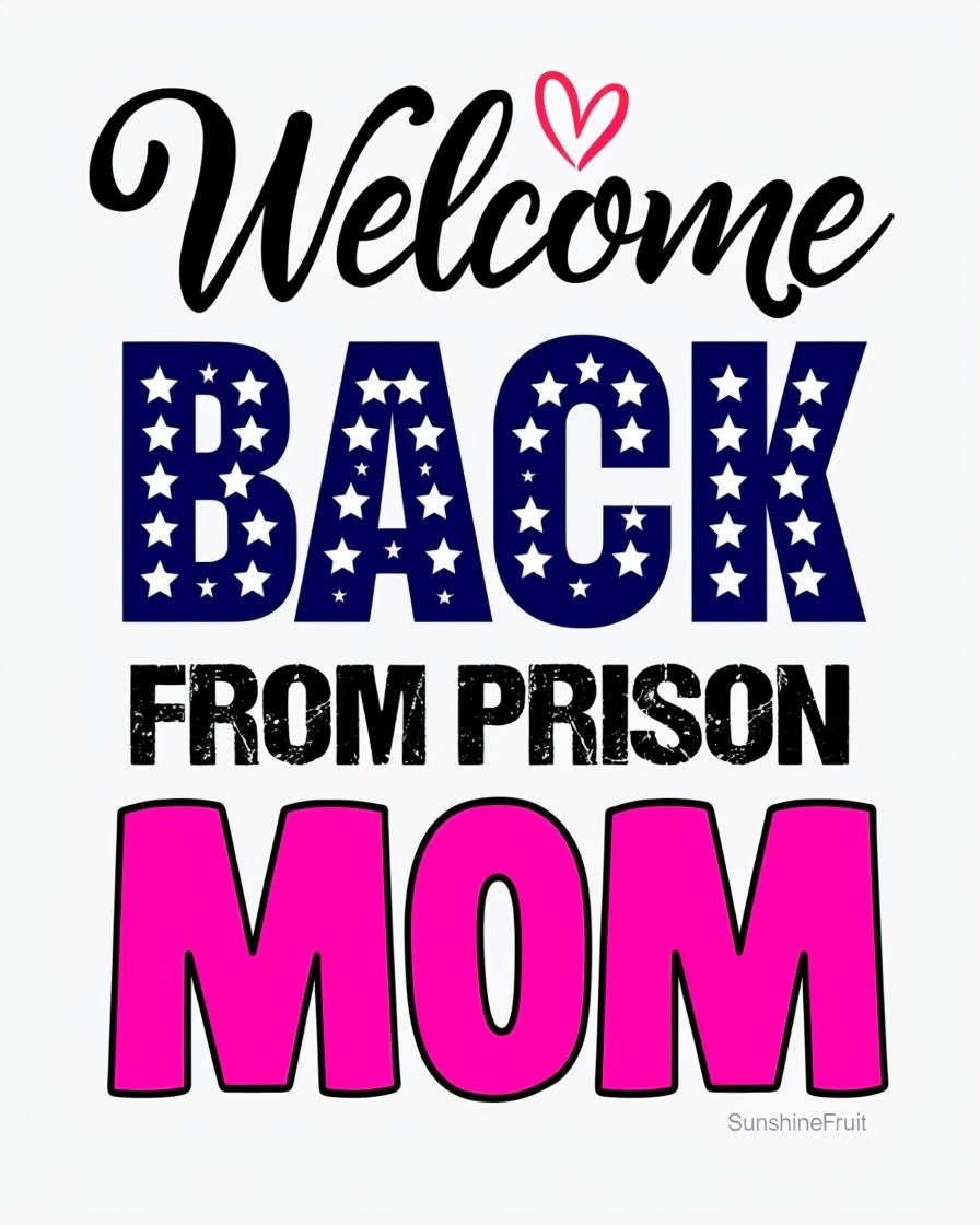 Playful Welcome Back From Prison Mom T-Shirt