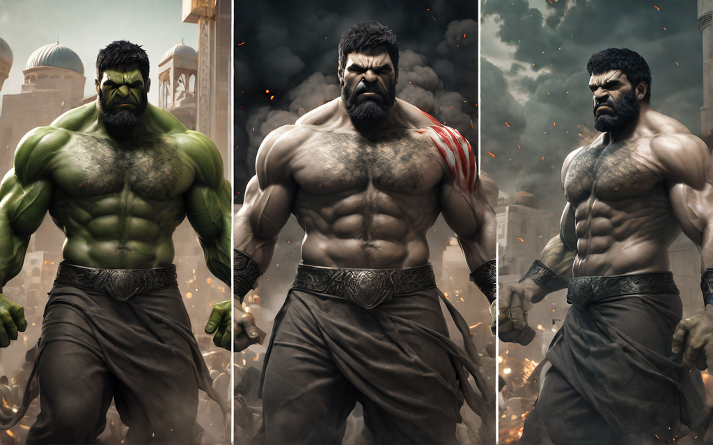 Arab persian ancient warriors HULK by Ricardo Calha - Playground