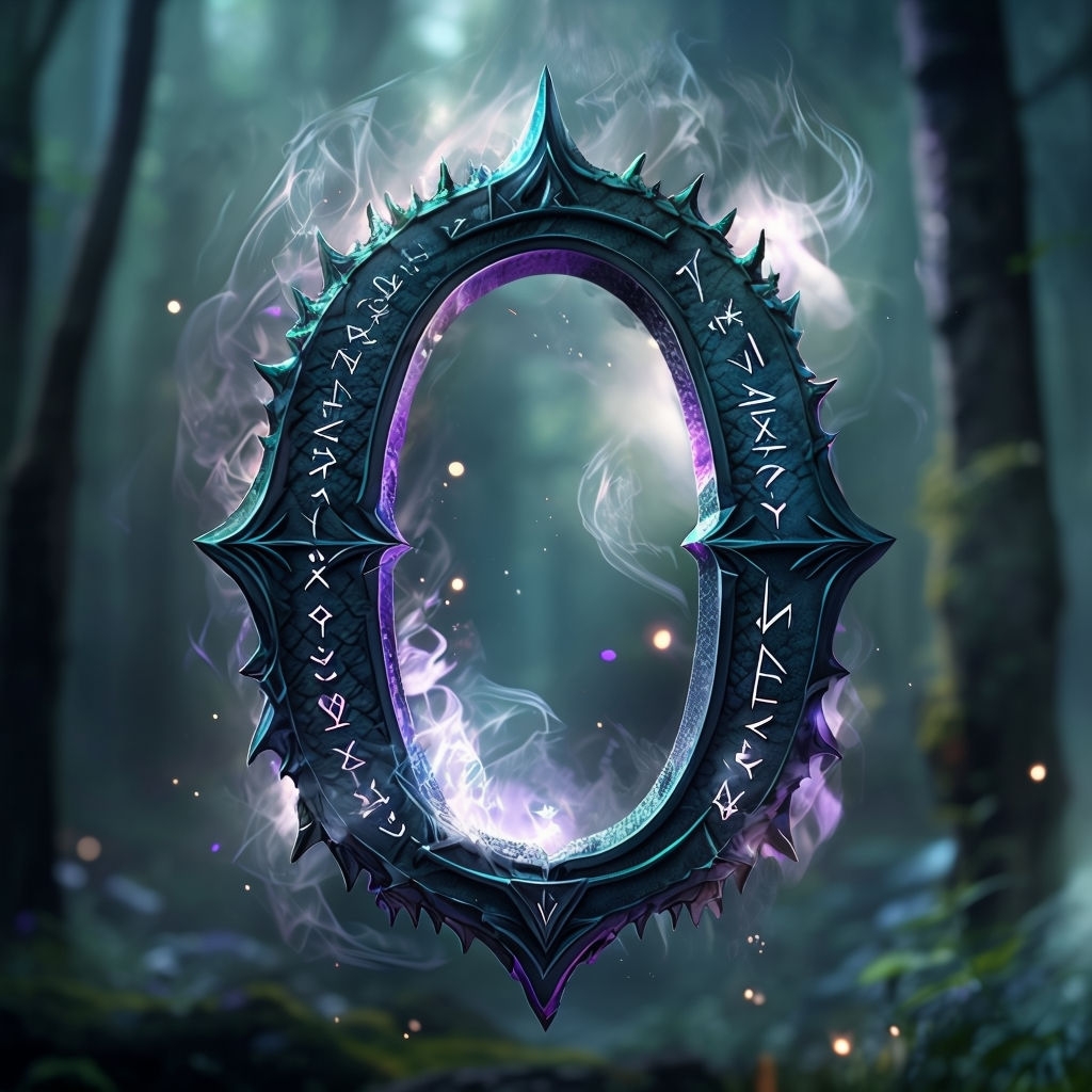 Fantasy Dragon Scale Letter O Monogram Design