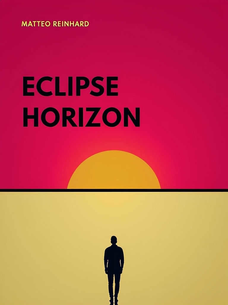Eclipse Horizon Minimalist Book Cover Design by Matteo Reinhardt EBook Cover