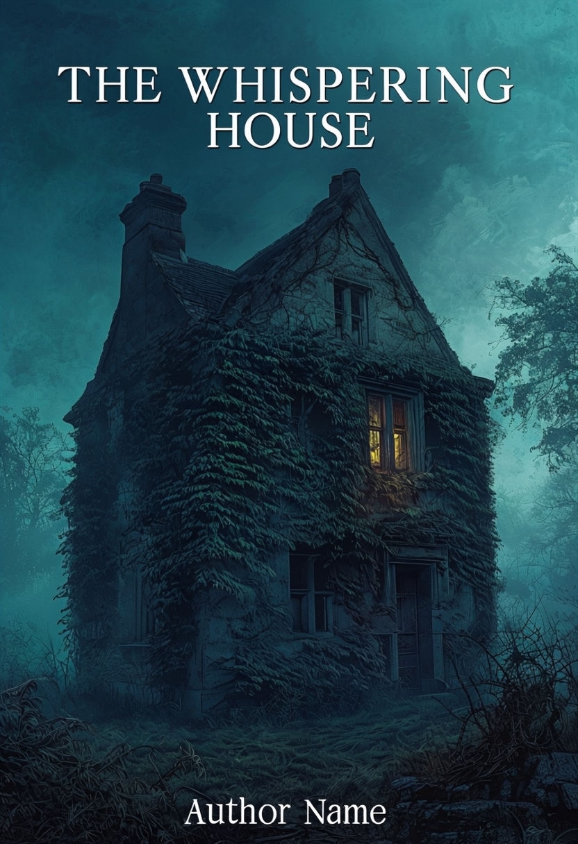The Whispering House: Eerie Ancient Home Under Moonlit Skies EBook Cover