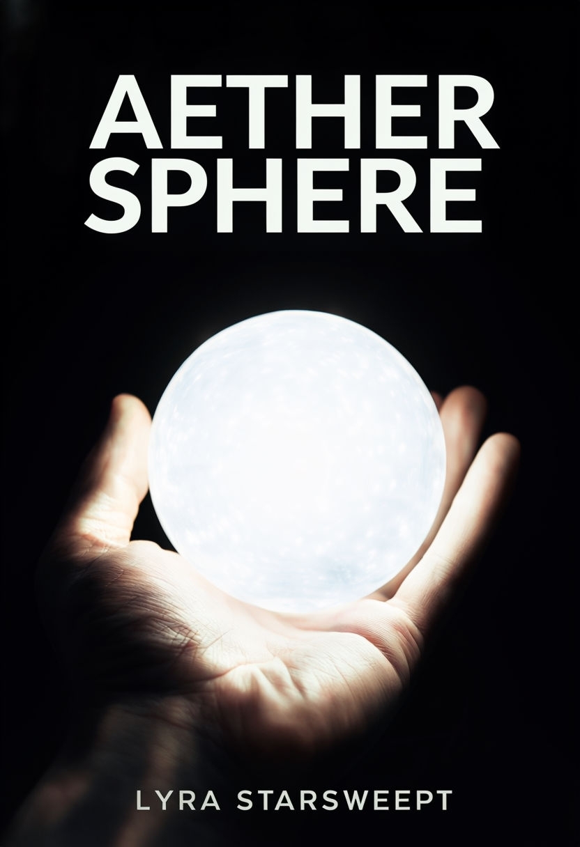 Aether Sphere Mystical Book Cover with Glowing Orb Design EBook Cover