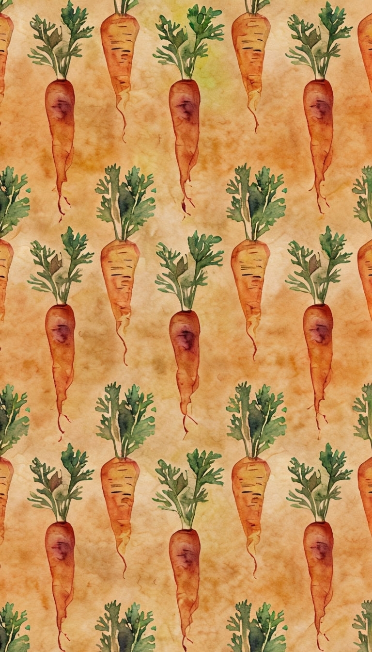Watercolor Root Vegetables Seamless Pattern Phone Case Cover