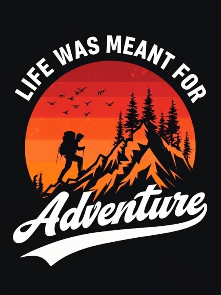 Vibrant Adventure Motivational Quote T-Shirt