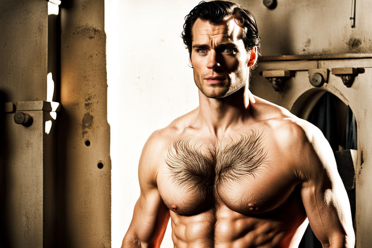 Henry cavill with his shirt open showing his pecs by elkry estrella ...