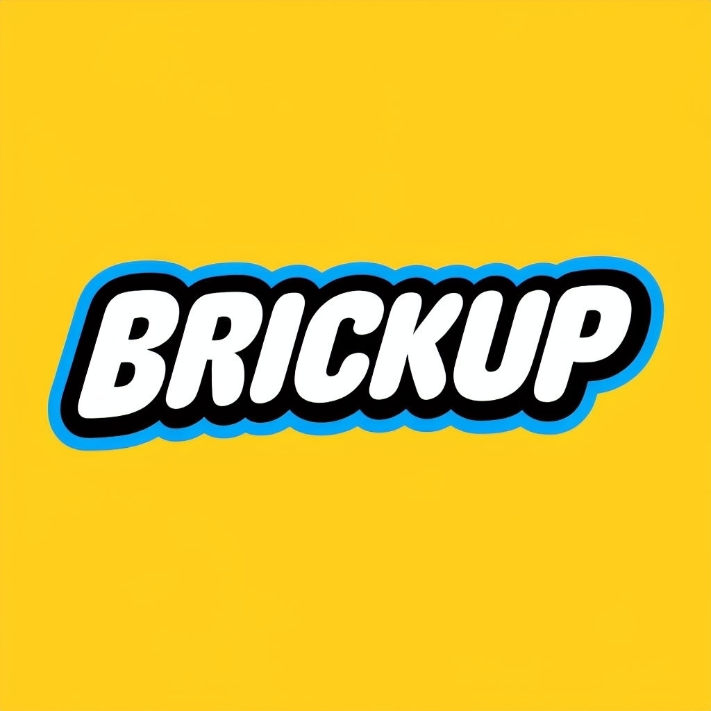 Bold BRICKUP Logo with Playful Design T-shirt