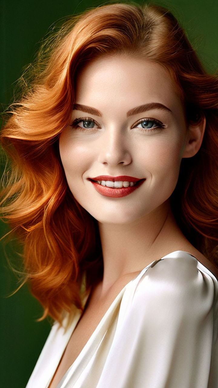 Alyssa Sutherland smile witch soft red lips