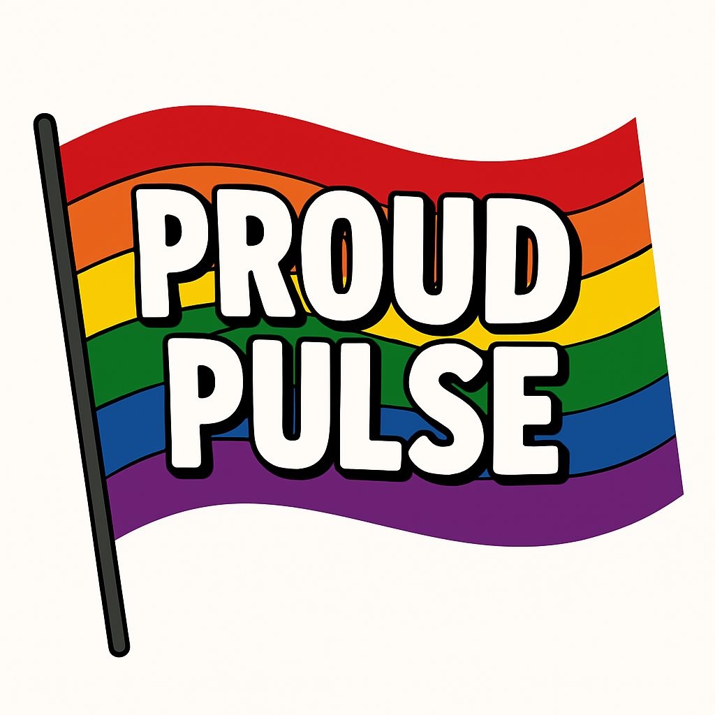 Proud Pulse Rainbow Flag Illustration for LGBTQ+ Pride Sticker